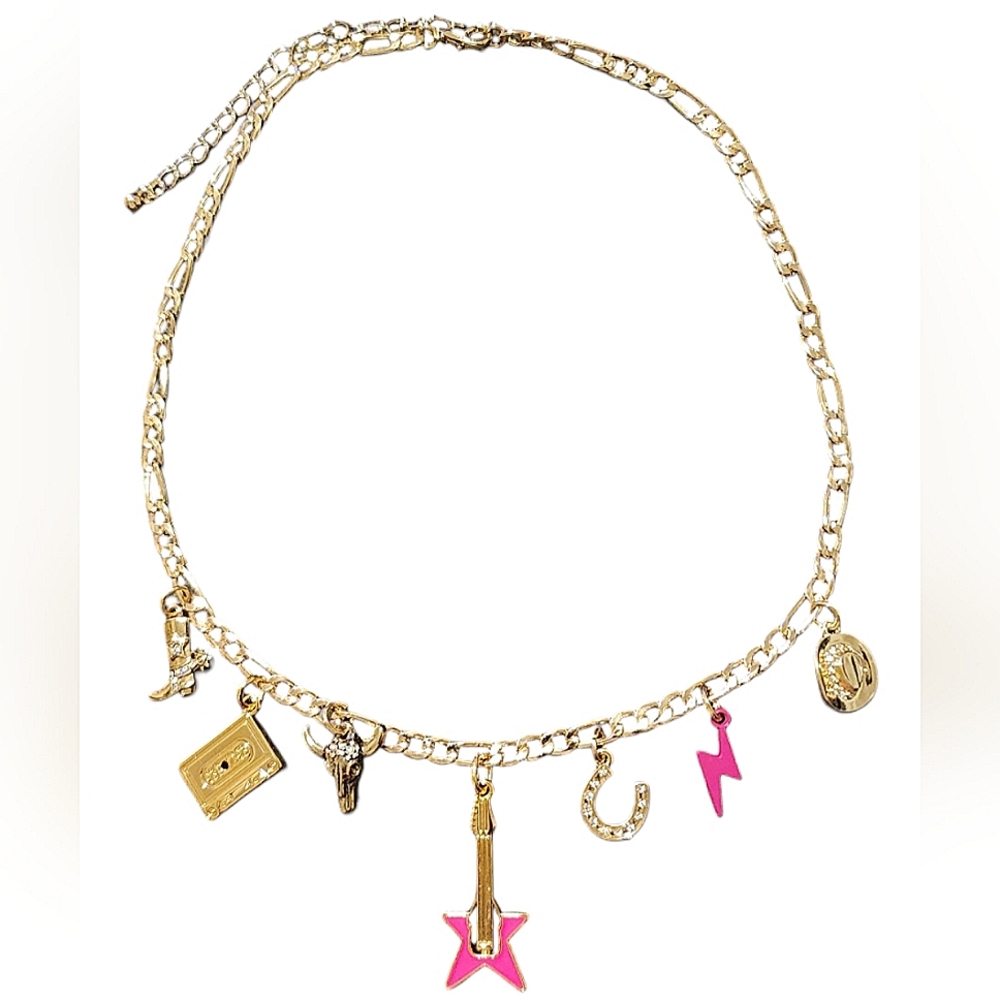 Rockstar Cowgirl Charm Necklace